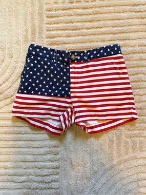 Chubbies Women's American Flag Stars & Stripes Shorts - Red, White, Blue